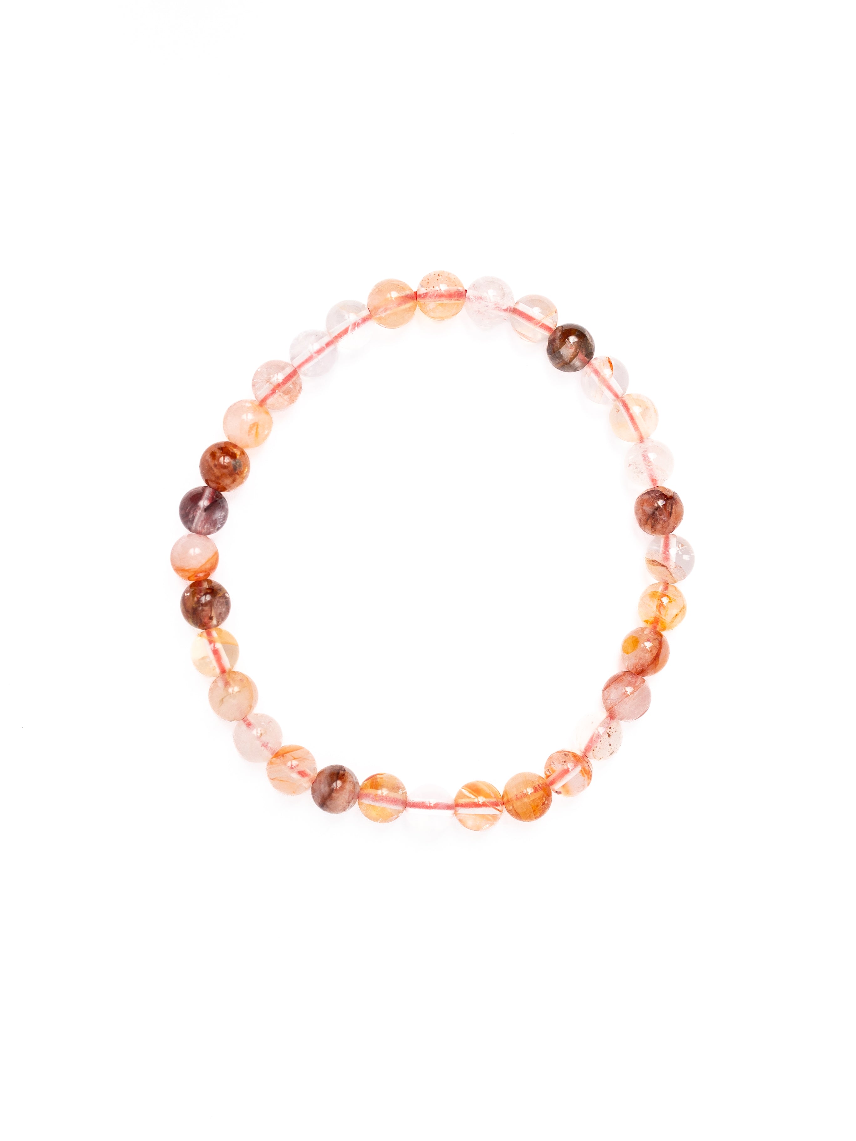 Rotes Hämatoidquarz - Armband