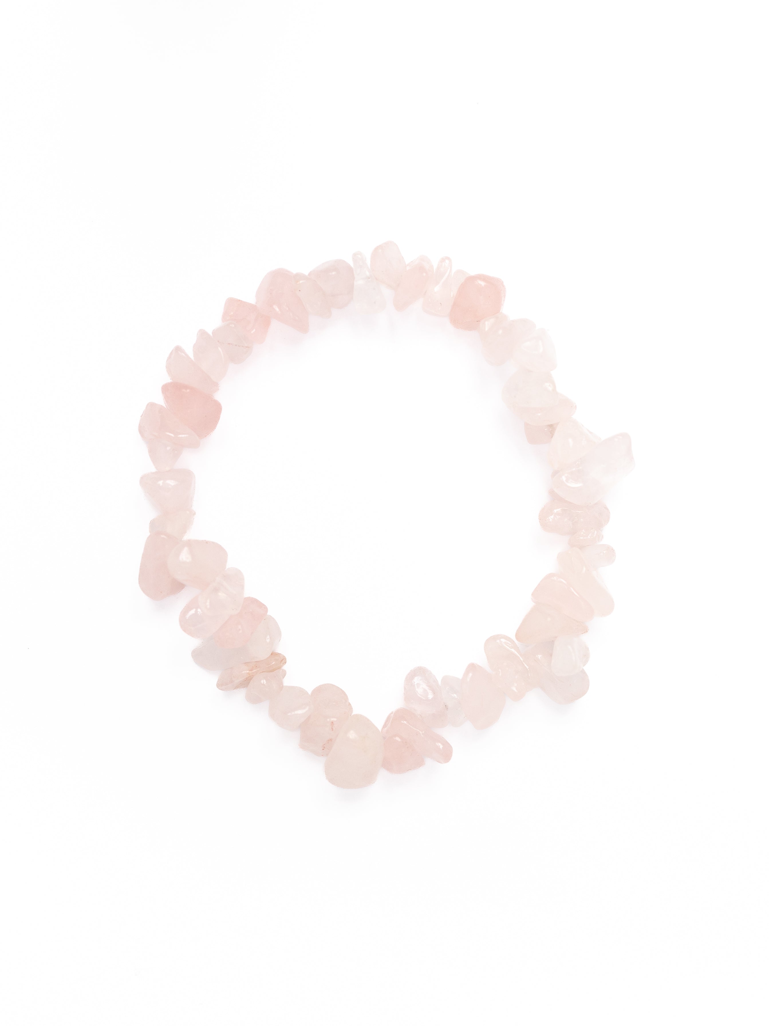Rosenquarz Splitter Armband