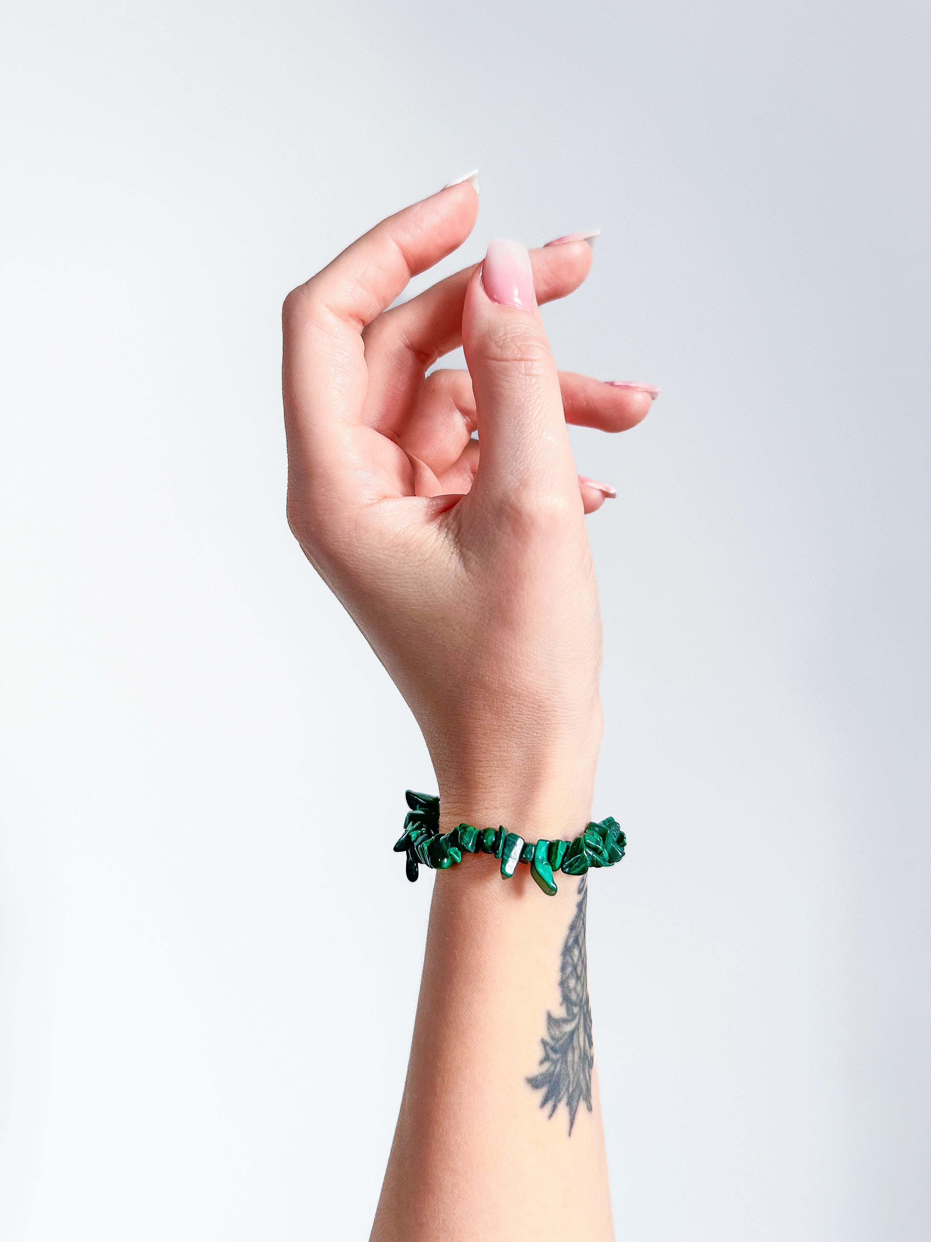 Malachit - Splitter Armband