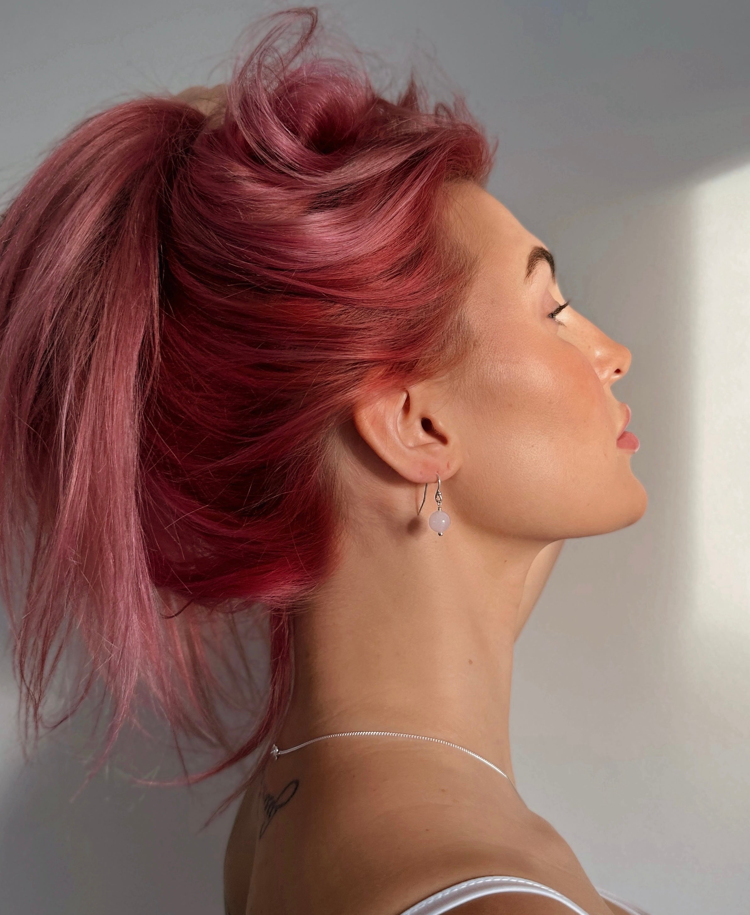 Kugelohrringe aus Edelstein