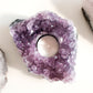 Teelichthalter aus natürlichem Amethyst